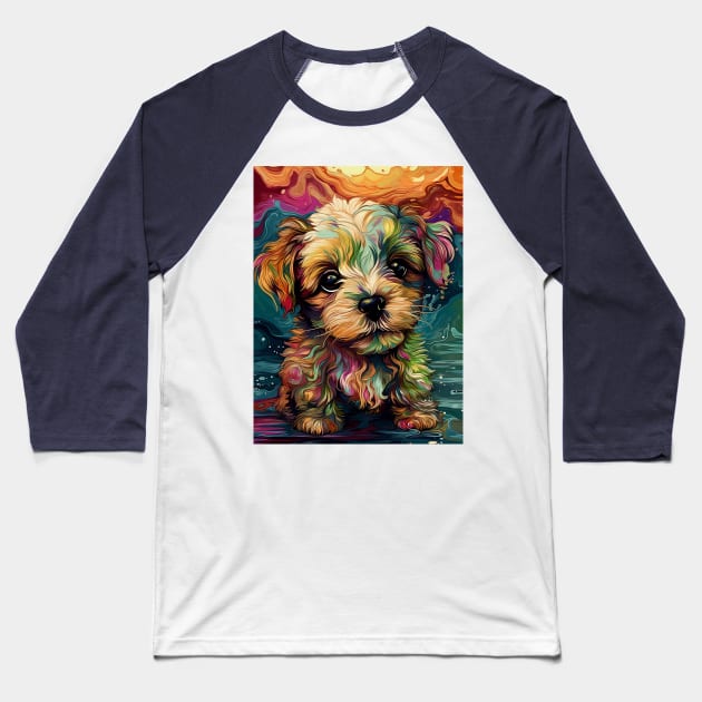 Cute little beautiful puppy. Baseball T-Shirt by osadchyii